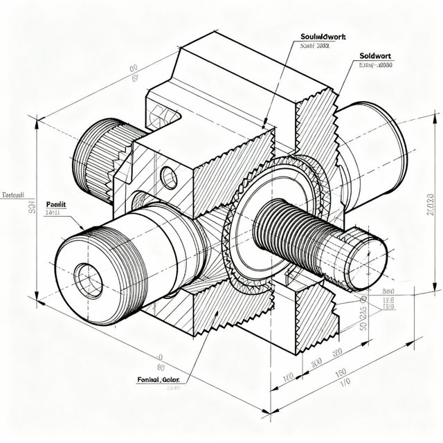 Solidworks Drawings - AI Generated gallery