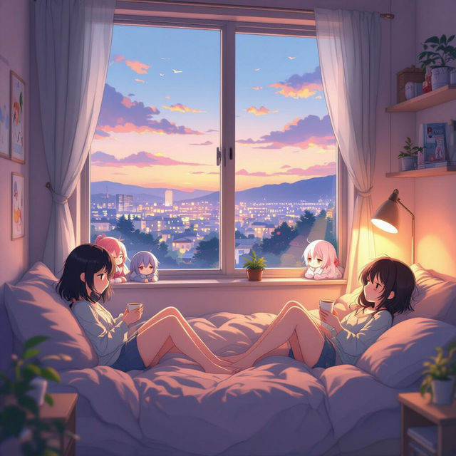 Chill Anime Wallpaper - Made With AI gallery