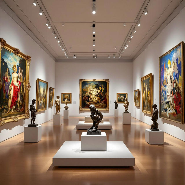 AI Art Gallery - Cu Art Museum Style gallery