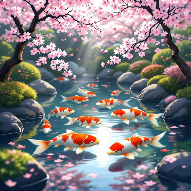 Koi Fish Wallpapers - AI Generated gallery