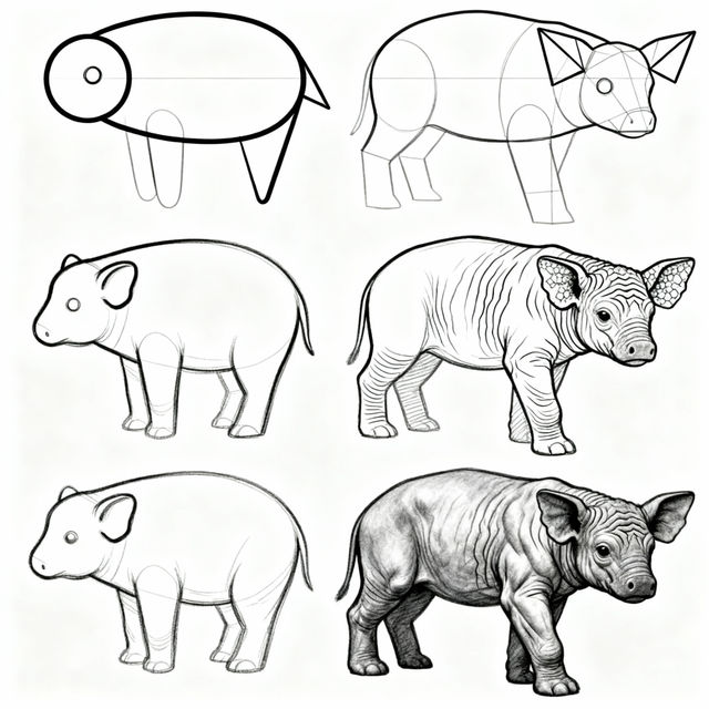 Elephant Drawing Step By Step gallery