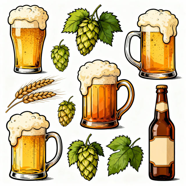 Clip Art Beer - Made With AI gallery