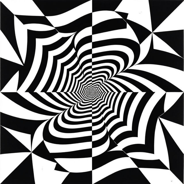 Op Art Examples - Made With AI gallery