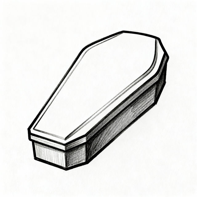 Easy Coffin Drawing Ideas gallery