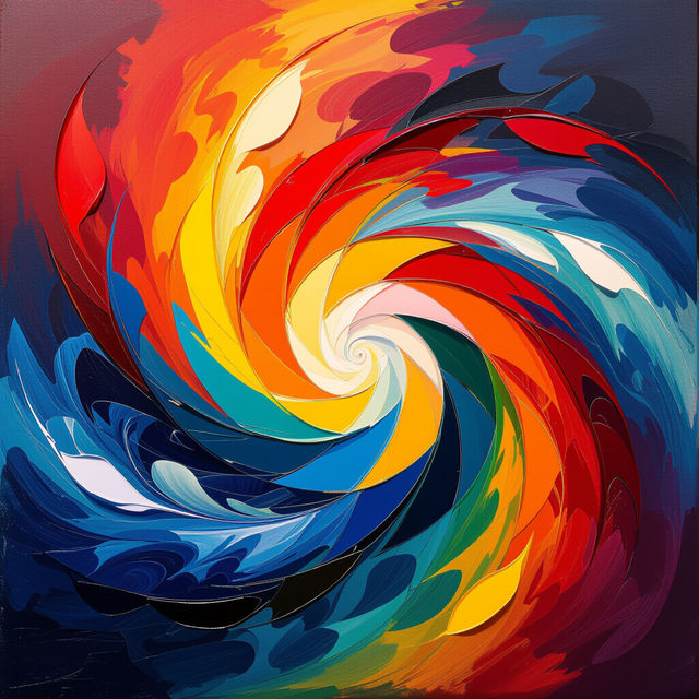 Abstract Canvas Art - Created With AI gallery