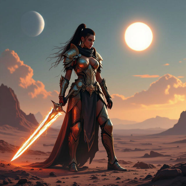 Female Warrior Art - Created With AI gallery