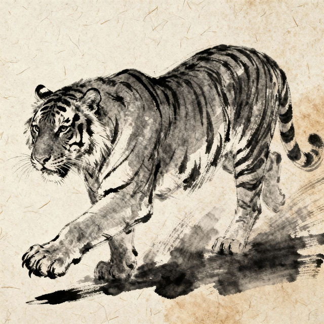 Sketch Tiger Art gallery