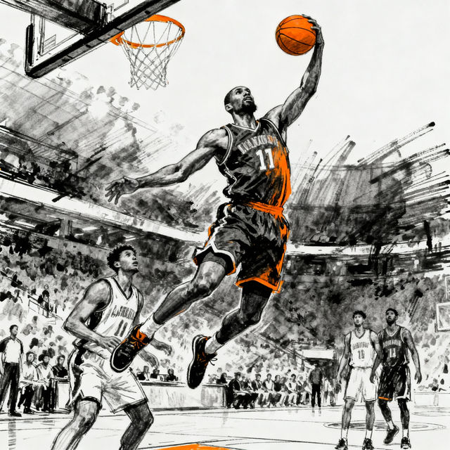 Basketball Sketch Art gallery