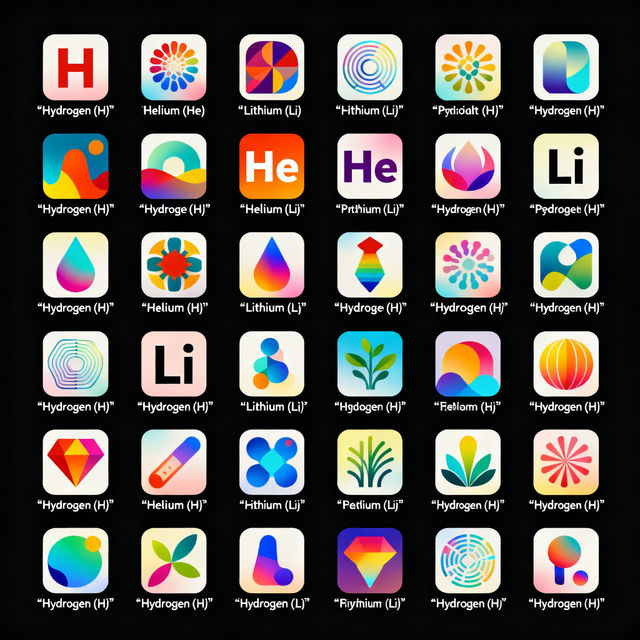 Periodic Table Drawings - Made With AI gallery