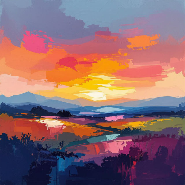 Hand Painted Effect Wallpapers - Made With AI gallery