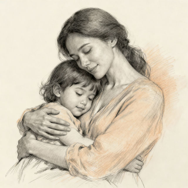 Drawing Of A Mom - AI Generated gallery