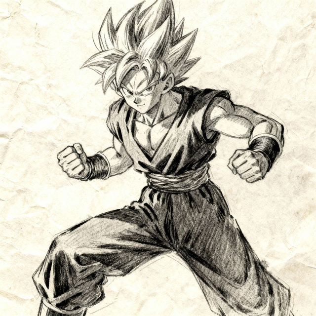 Pencil Anime Drawings - Made With AI gallery