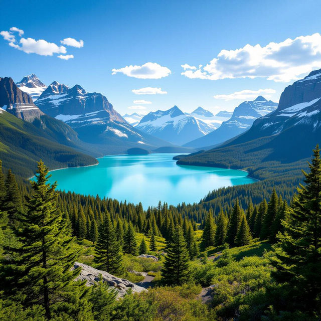 Glacier National Park Pictures - AI Generated gallery