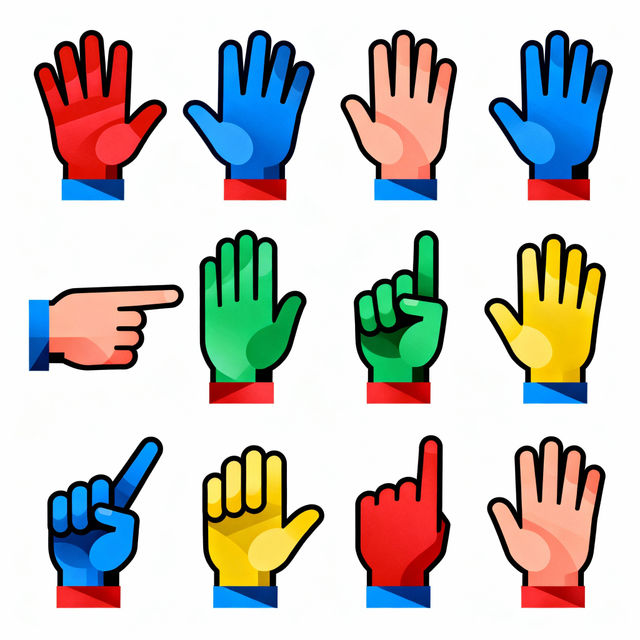 Clip Art Hands - Made With AI gallery