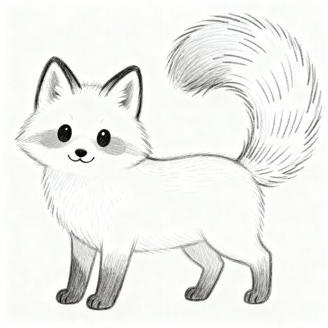 Arctic Fox Drawing Easy - Step-by-Step Guide gallery