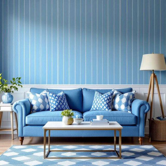 Preppy Wallpaper Blue gallery