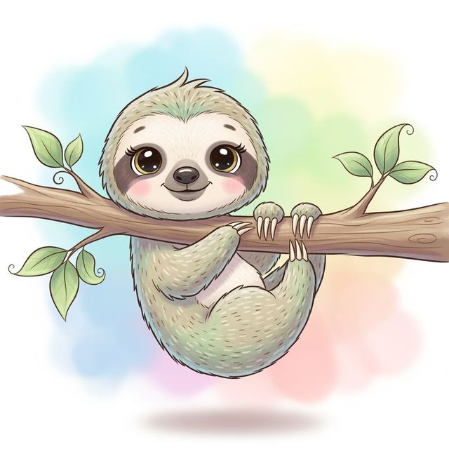 Create a Sloth Drawing With AI gallery