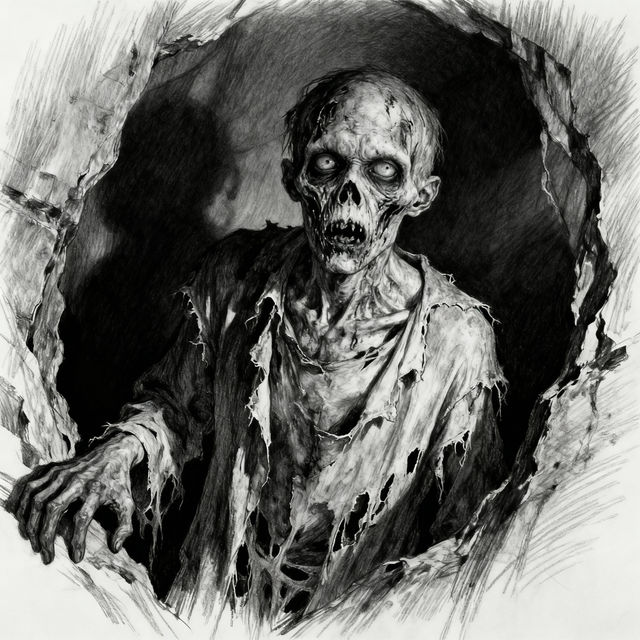 Zombie Drawings - AI Generated Art gallery