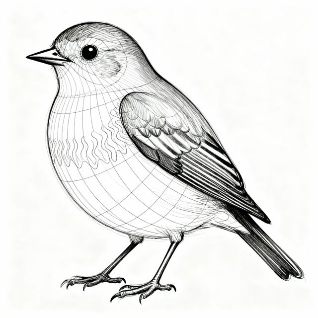 Bird Drawing Step By Step gallery