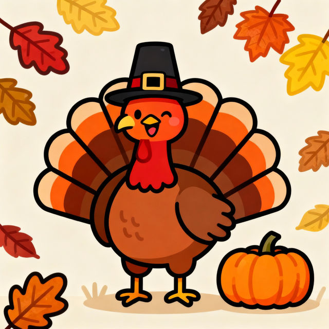 Easy Thanksgiving Drawings gallery