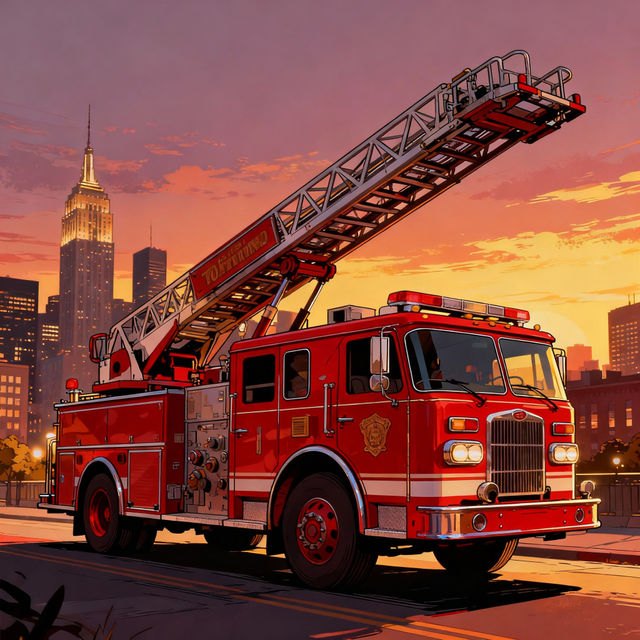 Fire Truck Drawings - Made With AI gallery