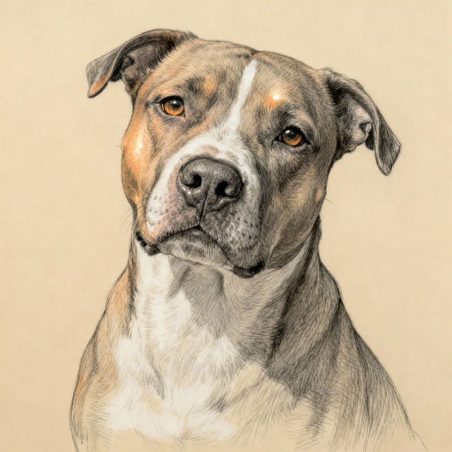 Pit Bull Drawings - Created with AI gallery