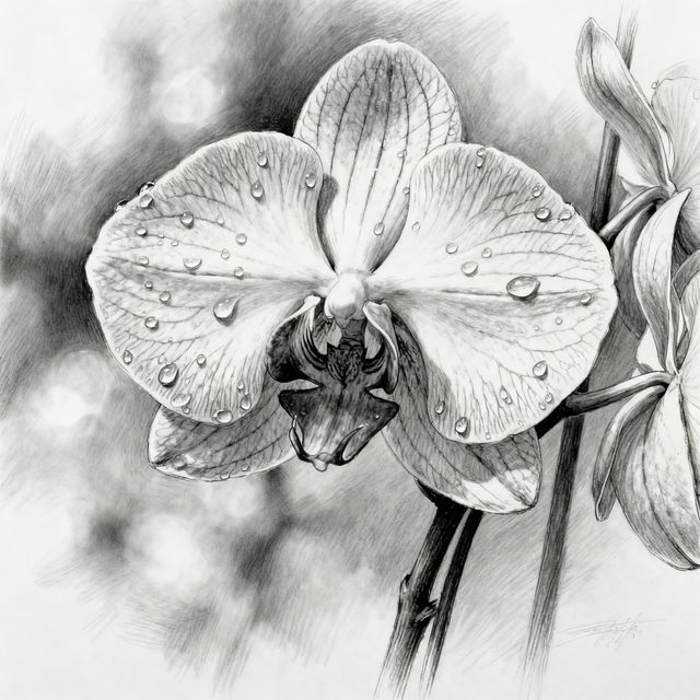 Orchid Sketch Art gallery