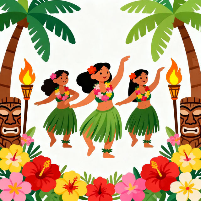 Luau Clip Art - AI Generated gallery