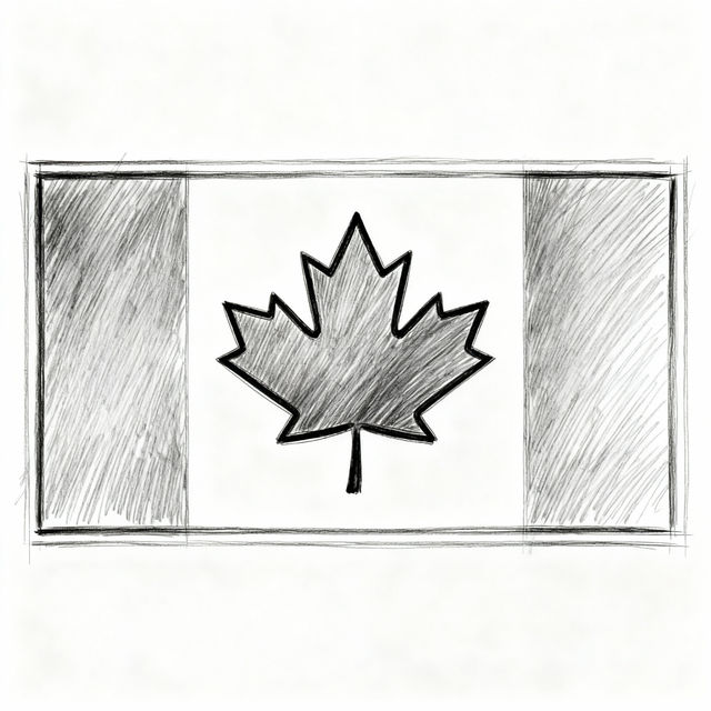 Canada Flag Drawings - AI Generated Art gallery