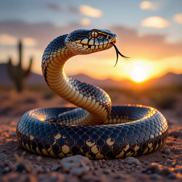 Picture Of A Rattlesnake - AI Creations gallery