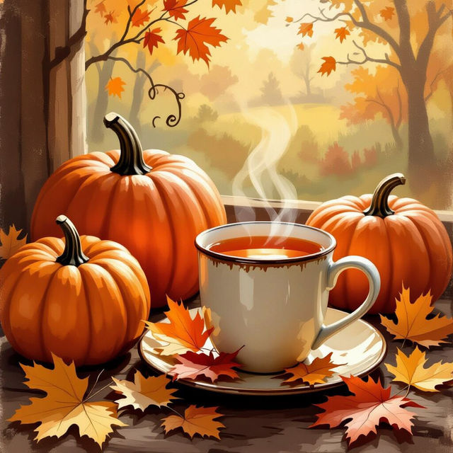 Aesthetic Vintage Cozy Fall Wallpaper gallery