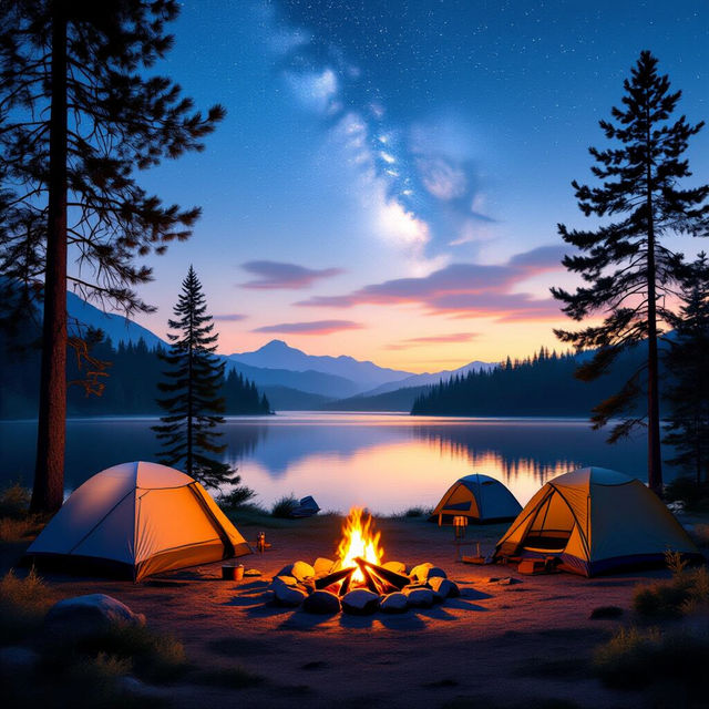 Campsite Pictures - AI Generated gallery