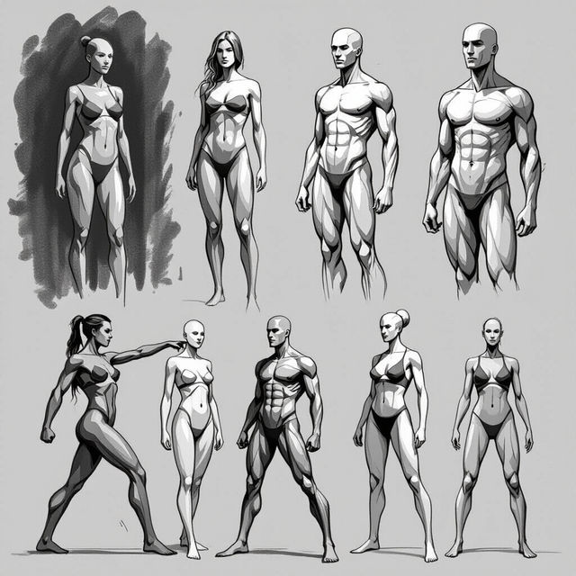 Body Sketch Reference Art gallery