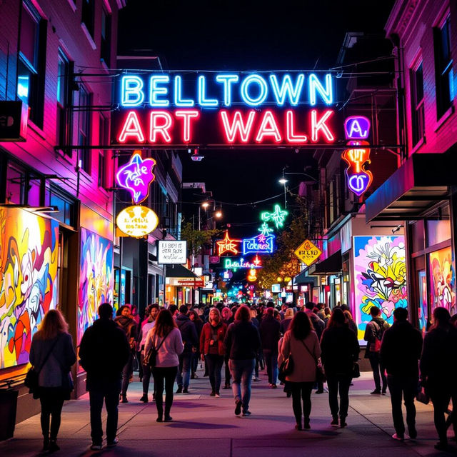 Belltown Art Walk - AI Generated Art gallery