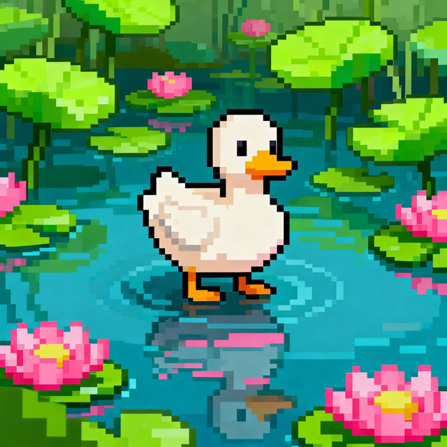 Pixel Art Duck gallery