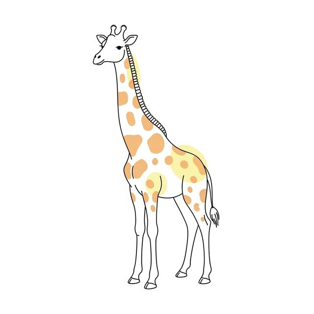 Easy Giraffe Drawing Gallery gallery