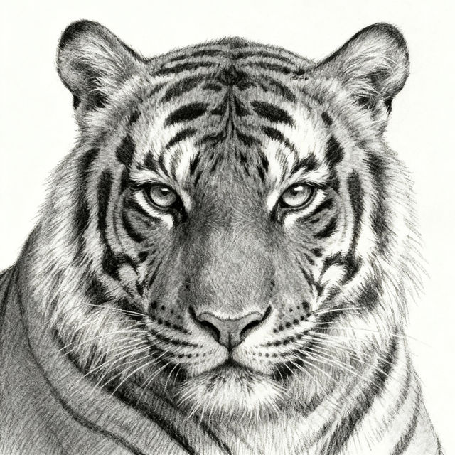Tiger Drawing Face gallery