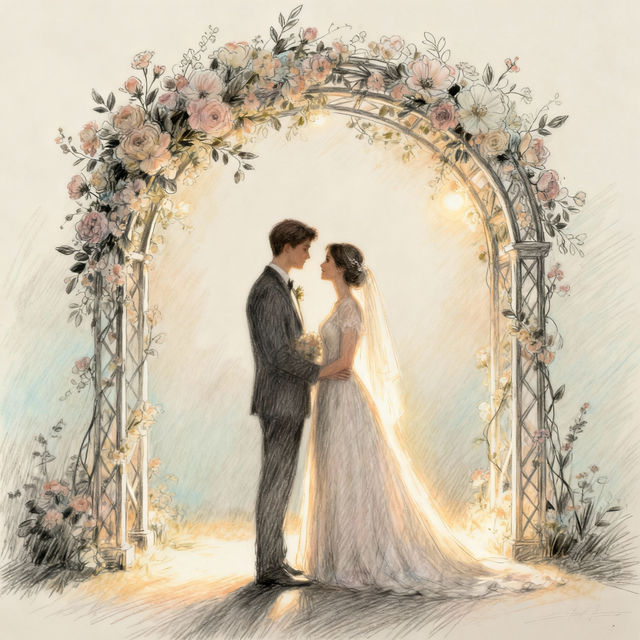 Wedding Drawings - AI Generated gallery