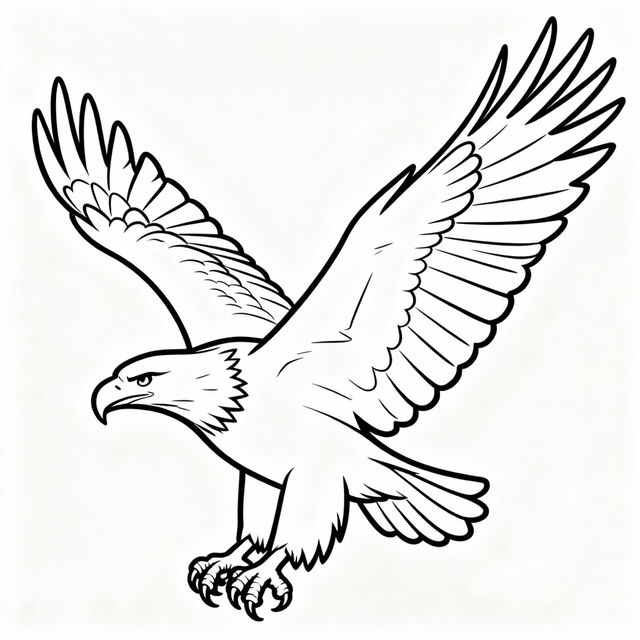 Easy Eagle Drawing gallery