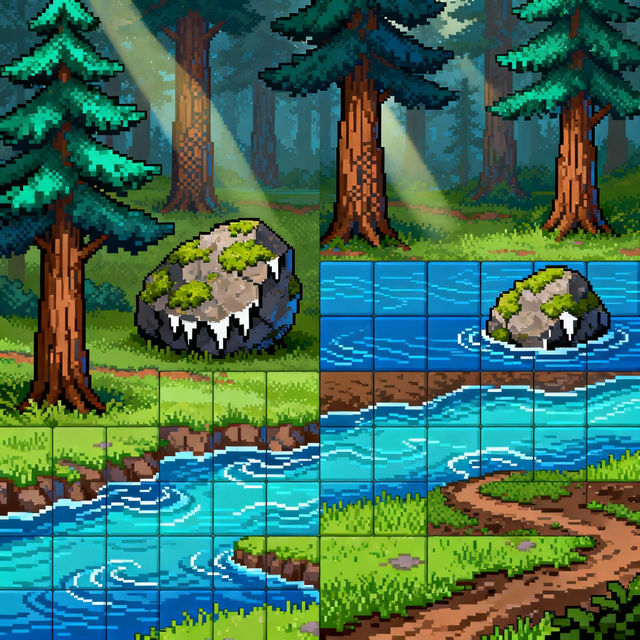 Pixel Art Tilesets - Made With AI gallery