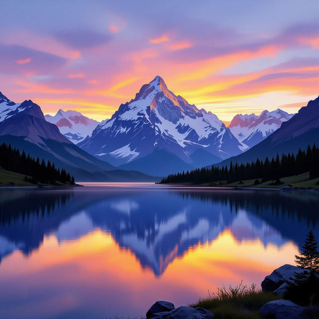 Large Landscape Wall Art - AI Generated gallery