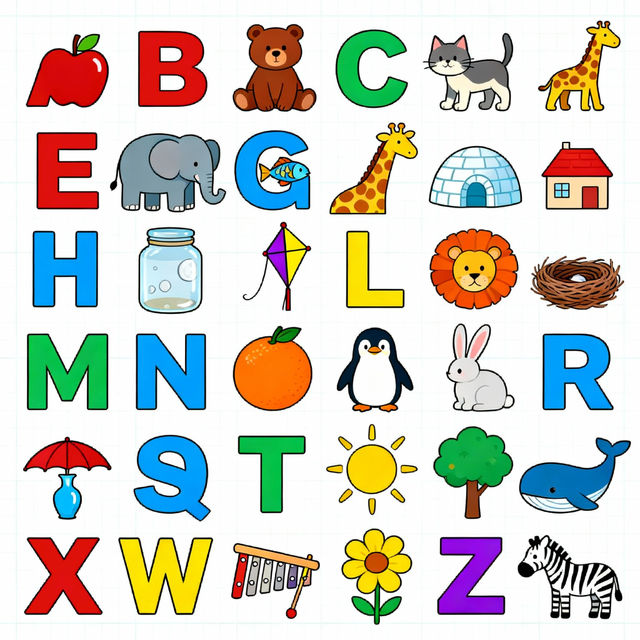 Alphabet Chart With Pictures gallery