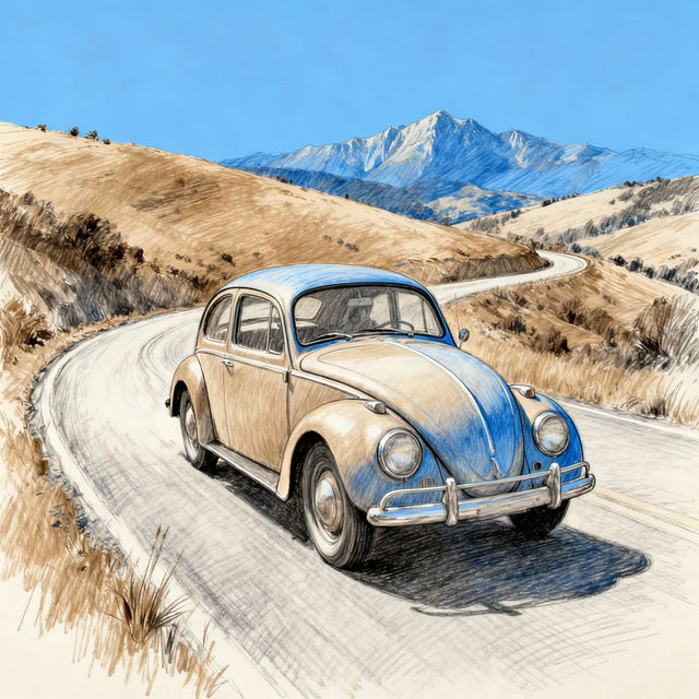 Road Trip Drawings - AI Generated Art gallery