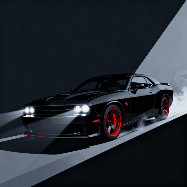 Hellcat Car Drawings - AI Generated gallery