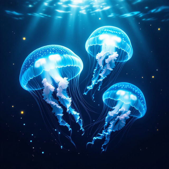 Blue Jellyfish Wallpapers gallery