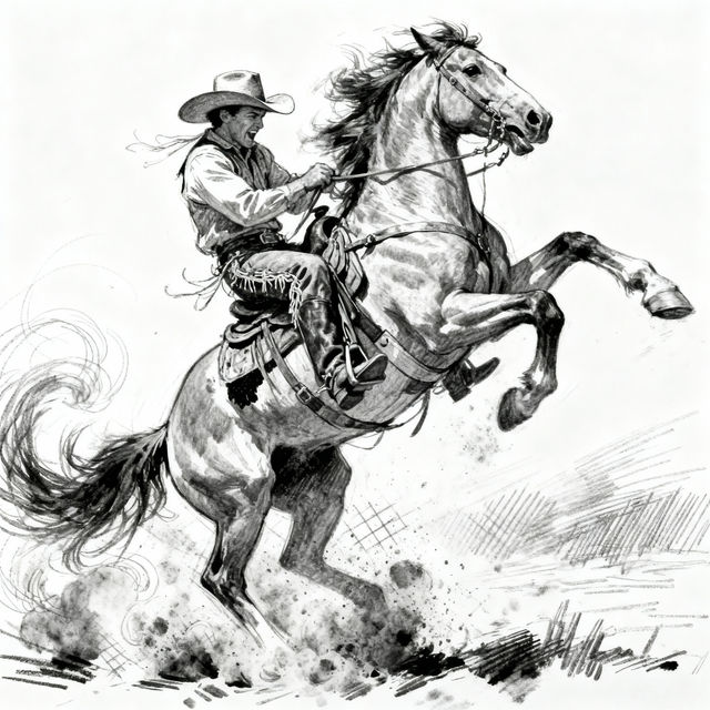 Rodeo Drawings - AI Generated Art gallery