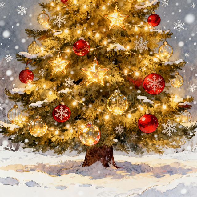Big Christmas Tree Drawing gallery