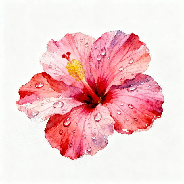 Hibiscus Flower Drawings - AI Generated Art gallery