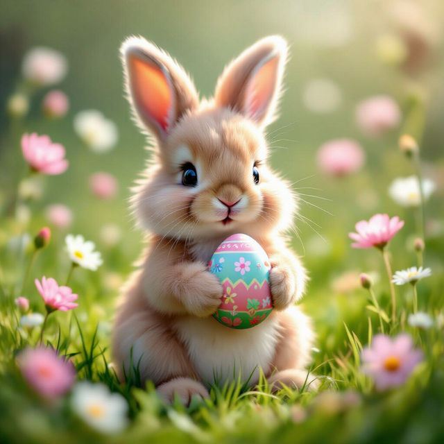 Cute Easter Bunny Pictures - Made With AI gallery