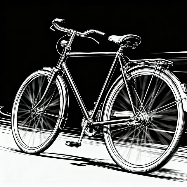 Bike Drawings - AI Generated Art gallery